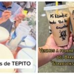 Con el toque del barrio: comerciante vende café tipo Starbucks y se hace viral