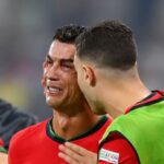 Cristiano Ronaldo llora desconsolado tras fallar penalti en prórroga del Portugal-Eslovenia